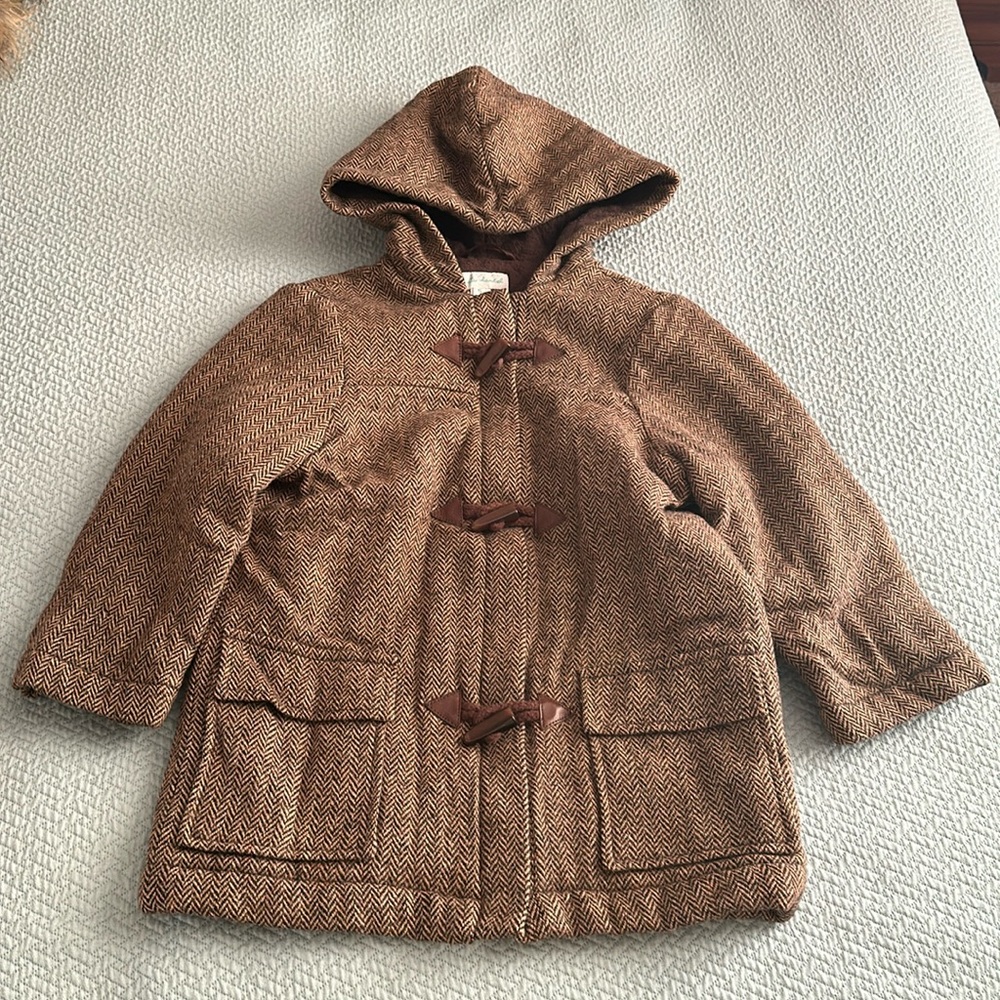 Marie Chantal Herringbone Wool Coat Size 5